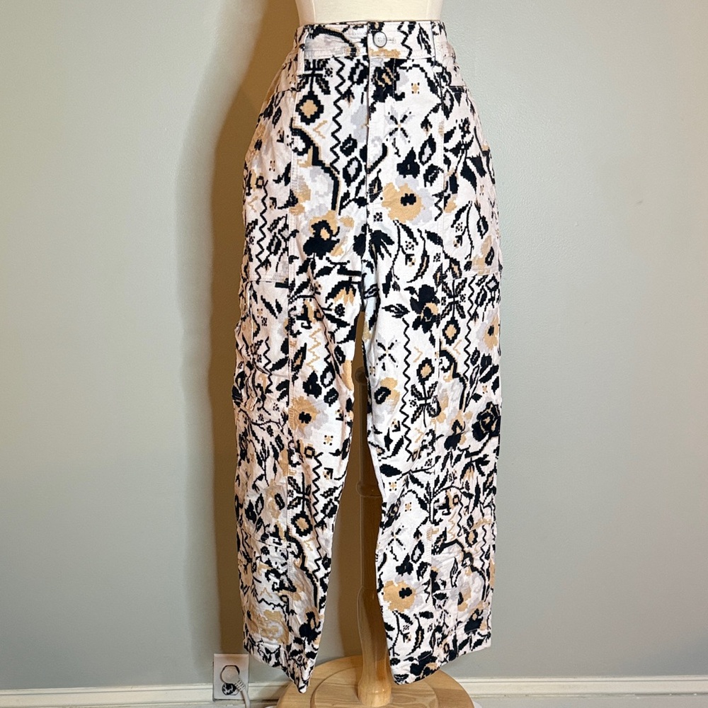 Anthropologie High-Waisted Carpenter Barrel Pants